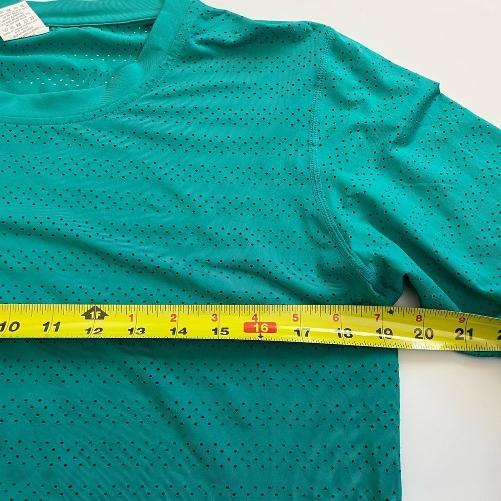 Zyia Active Chill Perforated Long Sleeve Top Size XXL Green - Picture 6 of 7
